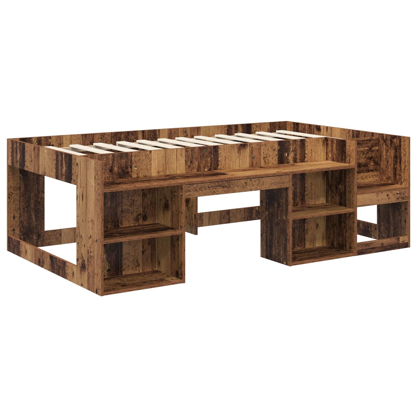 Gyerekágy keret tárolóval Antik Fa 90 x 190 cm Szerelt Fa
