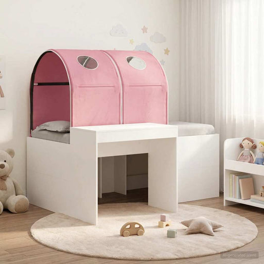 Ágy alagúttal 4 pcs Artisian tölgy és rózsaszín Szerelt Fa