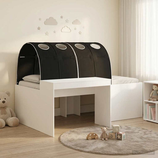 Ágy alagúttal 4 pcs Artisian tölgy és fekete Szerelt Fa