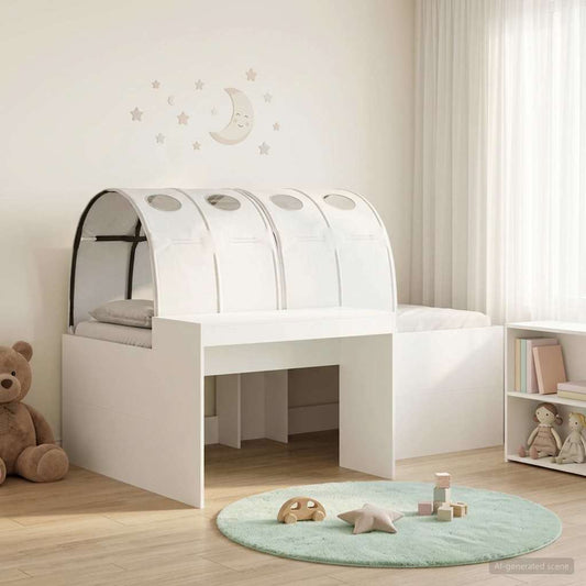 Ágy alagúttal 4 pcs Fehér Szerelt Fa