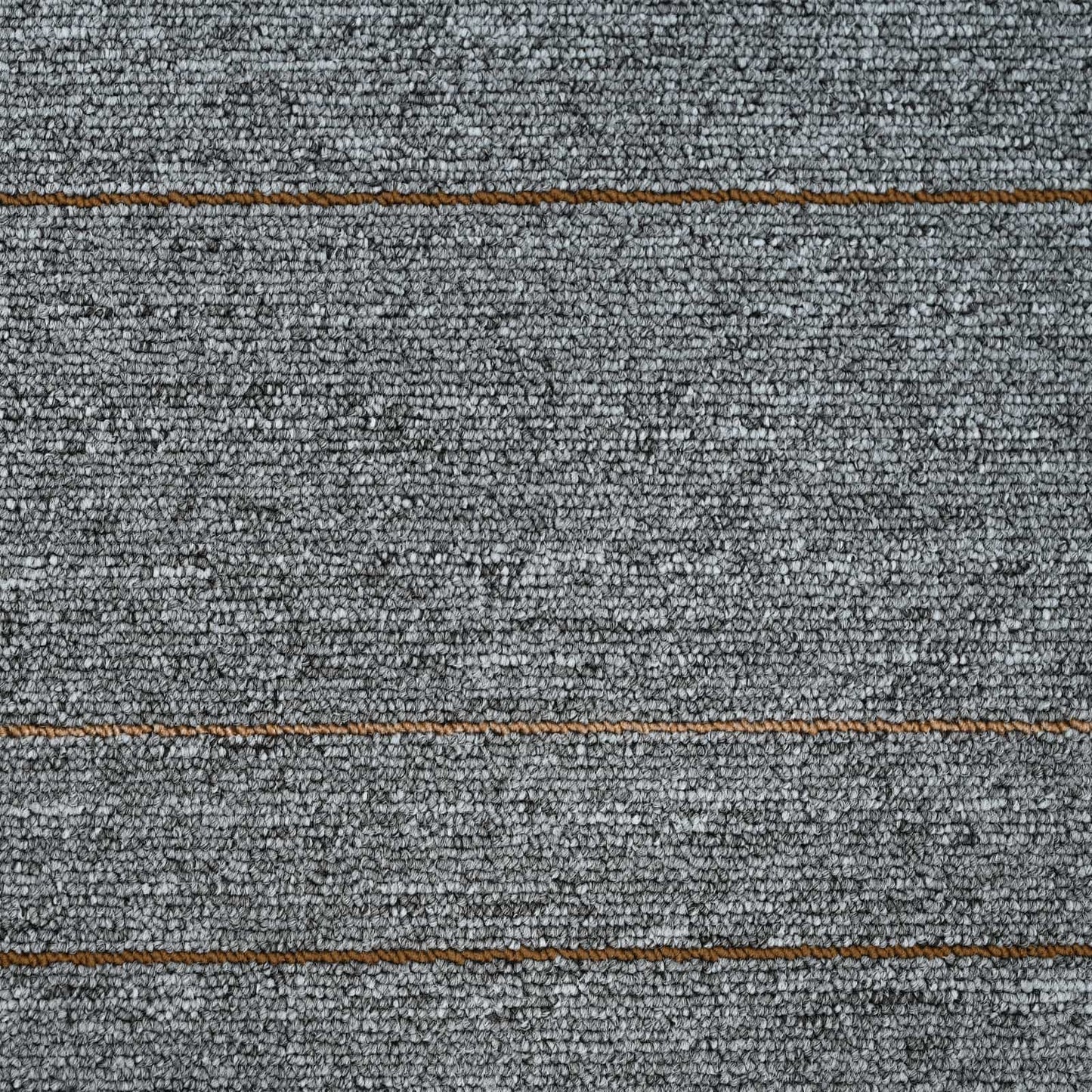 Szőnyegcsempe Világosszürke csíkokkal 50 x 50 cm 20 db
