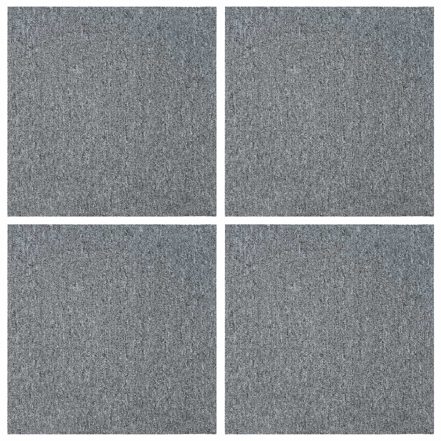 Szőnyegcsempe Világosszürke 50 x 50 cm 4 db PP és Bitumen