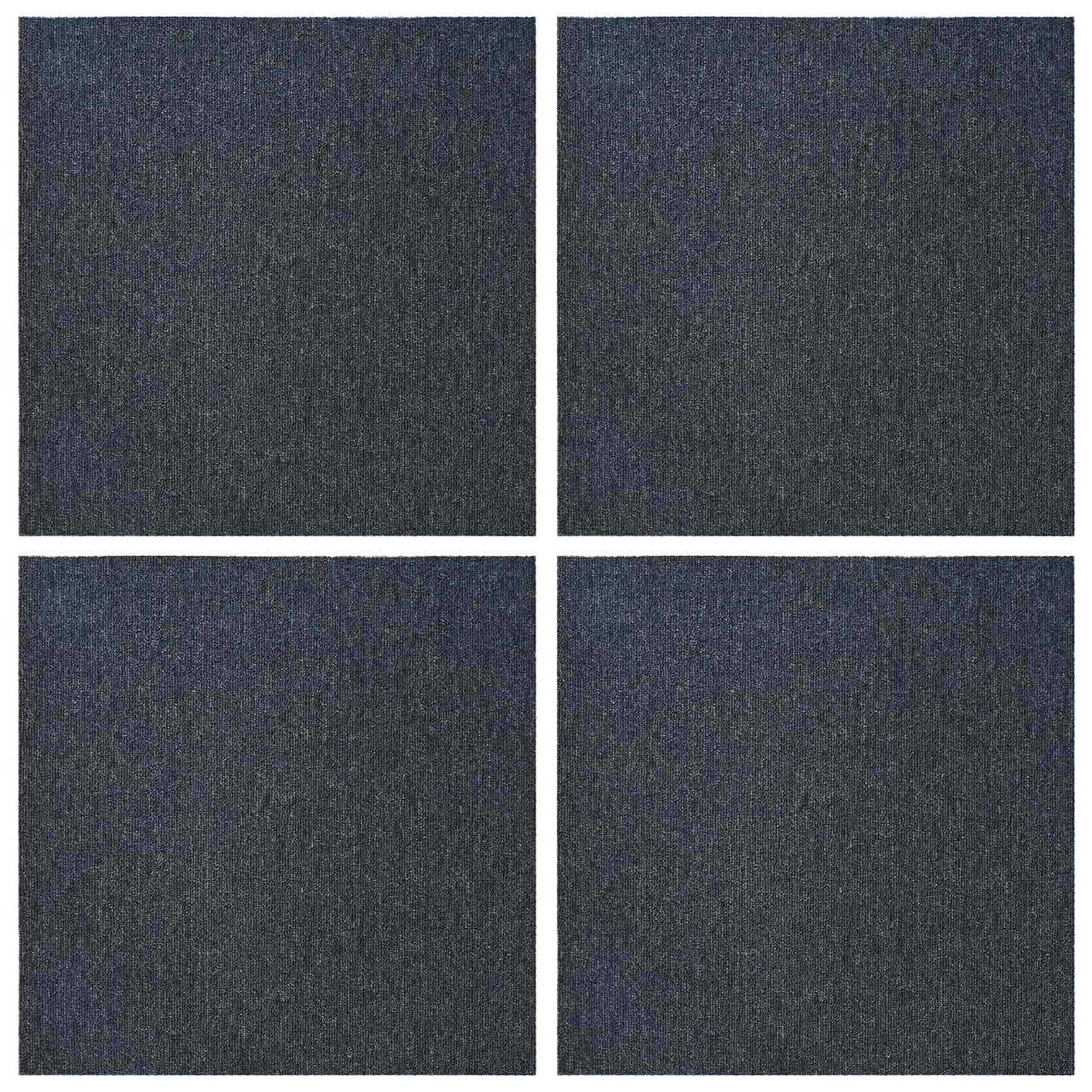 Szőnyegcsempe Kék Szürke 50 x 50 cm 4 db PP és Bitumen