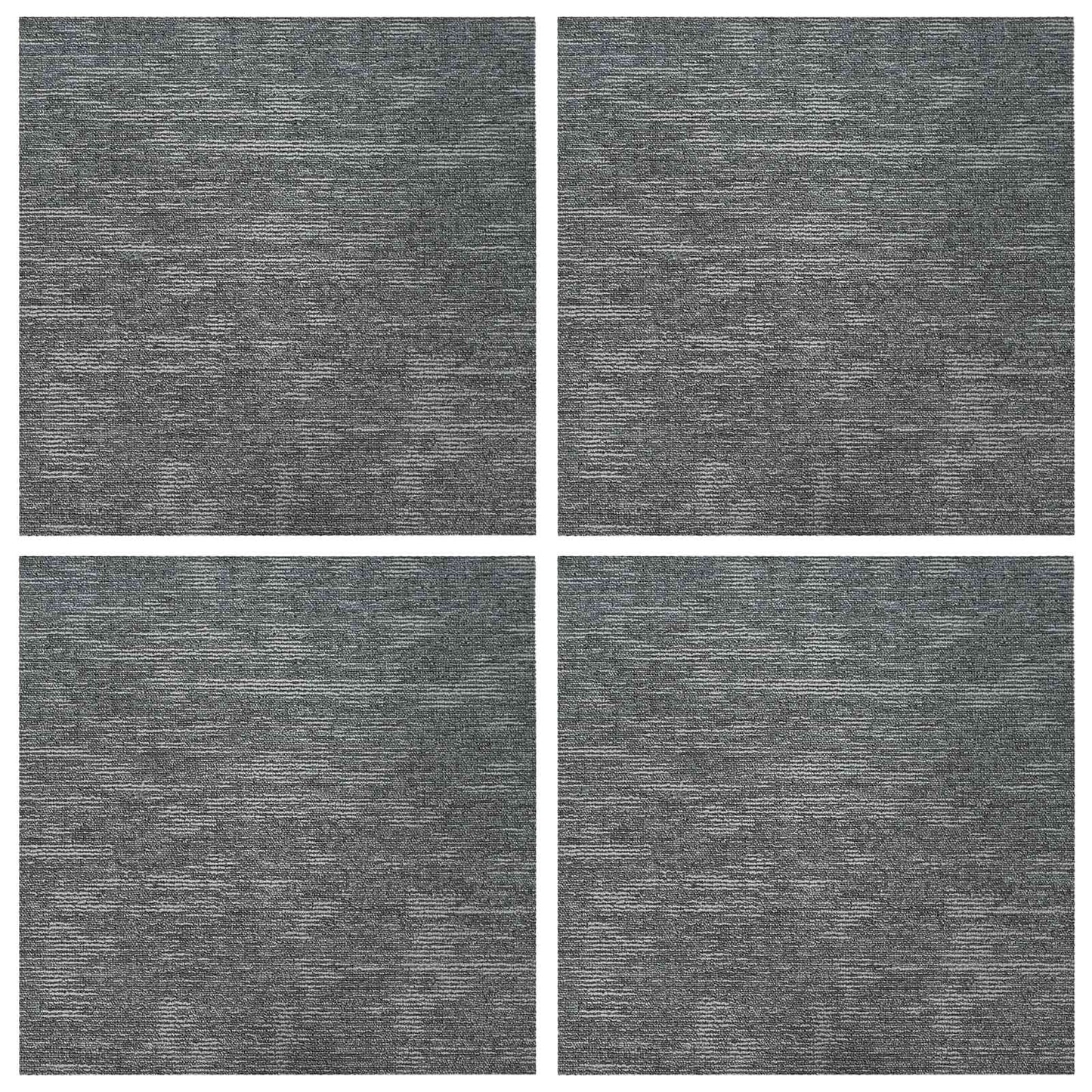 Szőnyegcsempe Kőszürke 50 x 50 cm 4 db PP és Bitumen