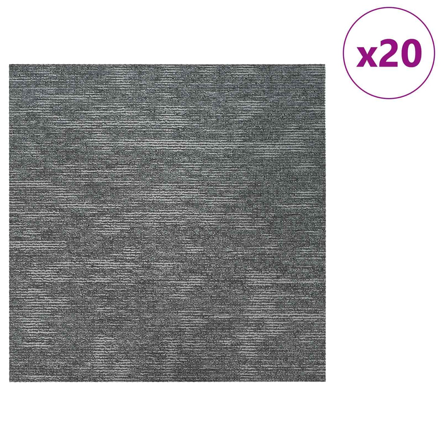 Szőnyegcsempe Kőszürke 50 x 50 cm 20 db PP és Bitumen
