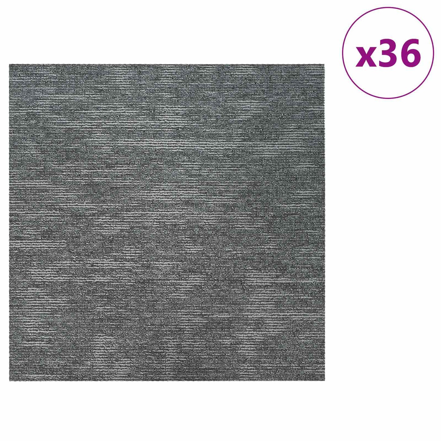 Szőnyegcsempe Kőszürke 50 x 50 cm 36 db PP és Bitumen