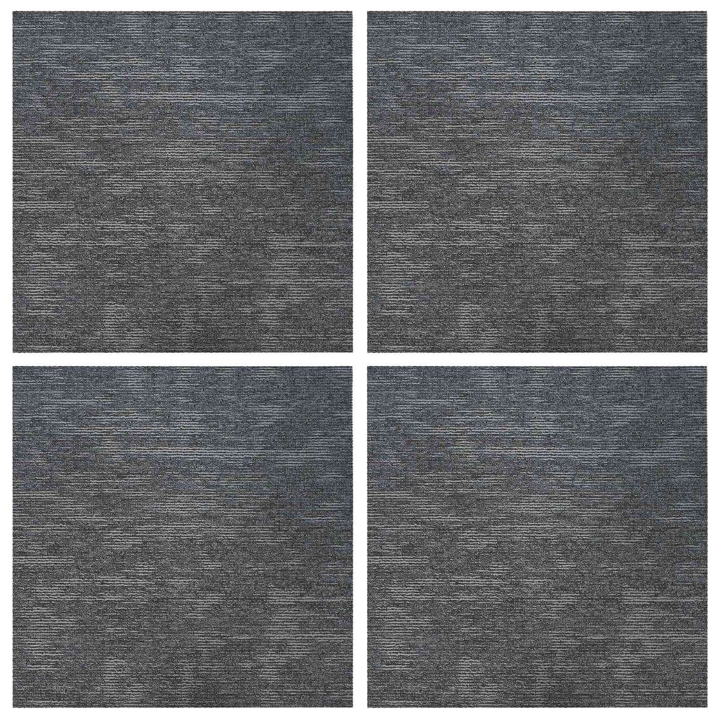 Szőnyegcsempe Égszínkék 50 x 50 cm 4 db PP és Bitumen