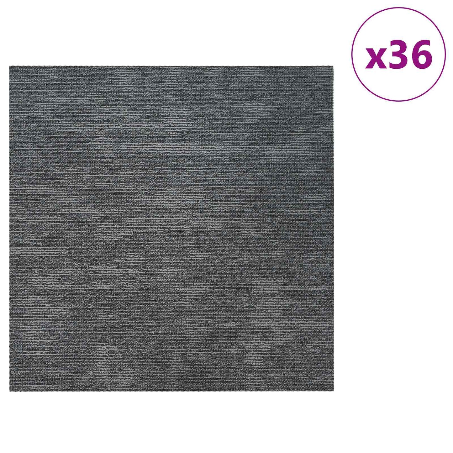 Szőnyegcsempe Égszínkék 50 x 50 cm 36 db PP és Bitumen
