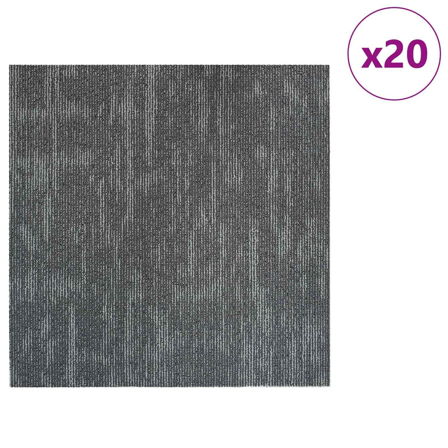 Szőnyegcsempe Betonszürke 50 x 50 cm 20 db PP és Bitumen