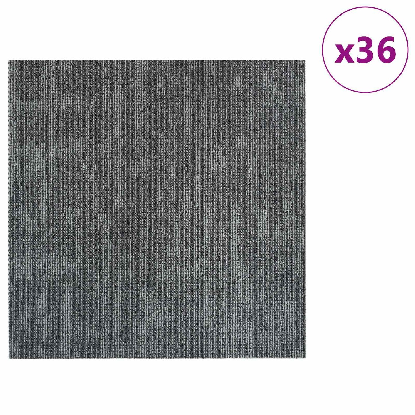 Szőnyegcsempe Betonszürke 50 x 50 cm 36 db PP és Bitumen