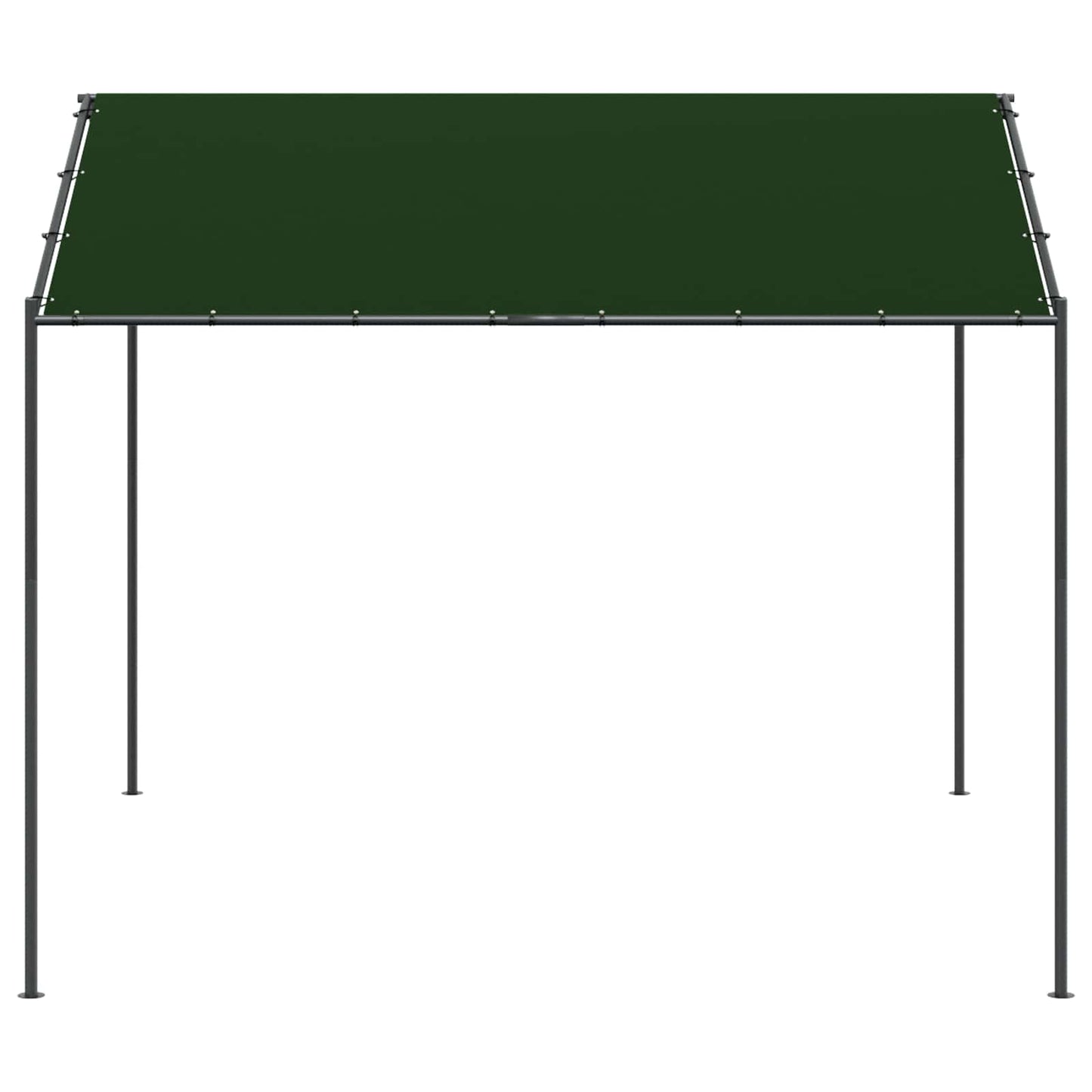 Pavilon 4 x 4 x 2,6 m Tópszínű Poliészter és acél