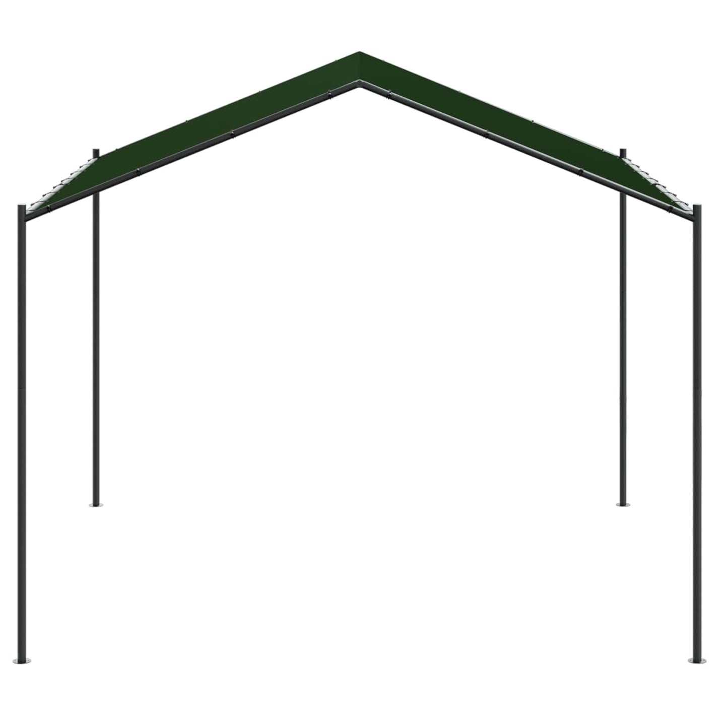 Pavilon 4 x 4 x 2,6 m Tópszínű Poliészter és acél