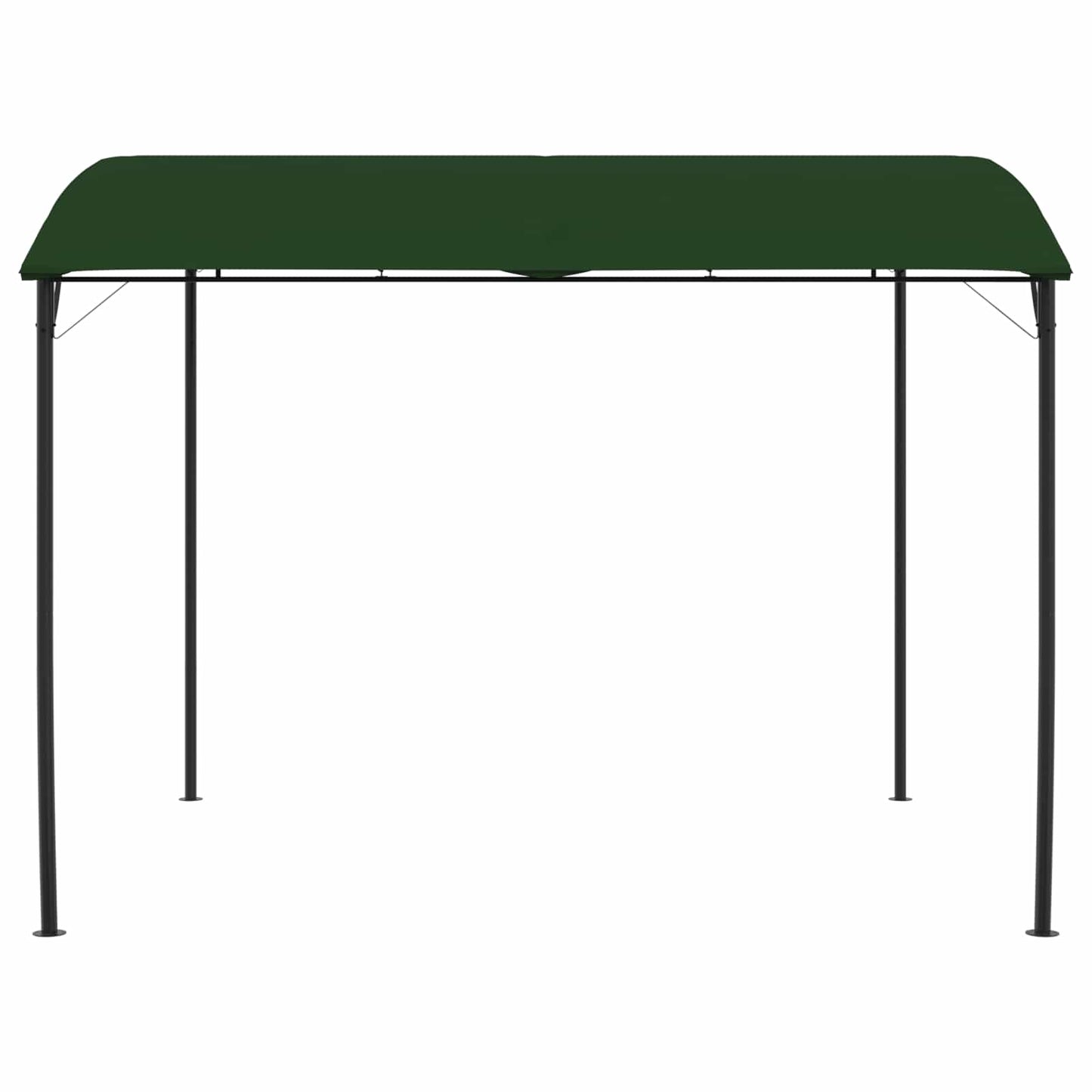 Pavilon 3 x 3 x 2,55 m Zöld Porszórt acél és szövet 180 gsm