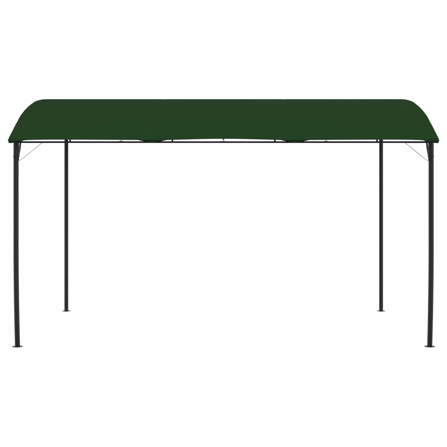 Pavilon 4 x 3 x 2,55 m Zöld Porszórt acél és szövet 180 gsm