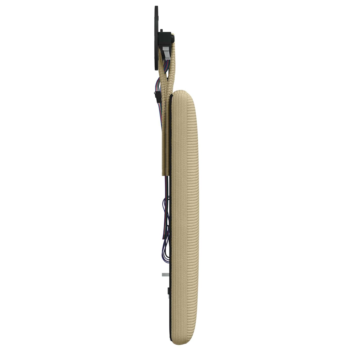 Függesztett ágyfej Világos Zöld Szürke Bársonyos szövet