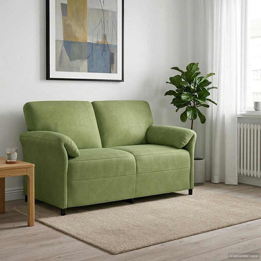 Kétüléses Kanapé Világos zöld 158 x 83 x 95 cm Bársony