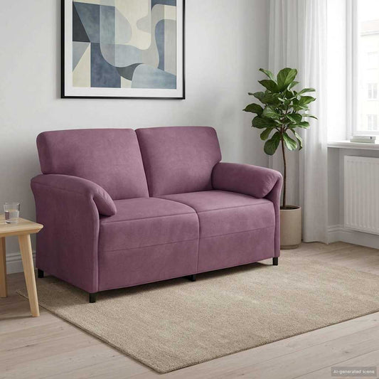 Kétüléses Kanapé Lila 158 x 83 x 95 cm Bársony