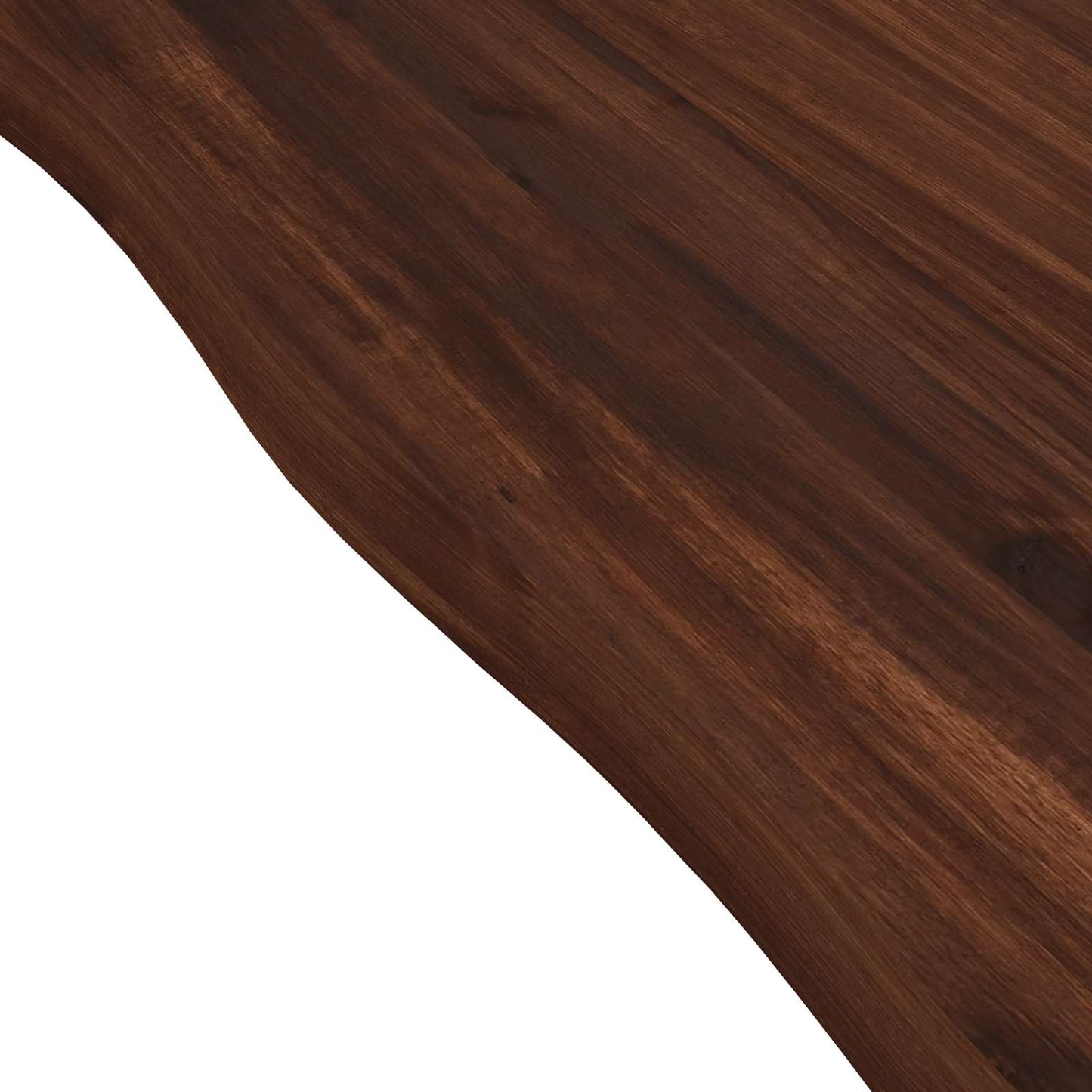 Élő élű étkezőasztal 140 x 90 x 75 cm Tömör Akácfa Sötét Barna