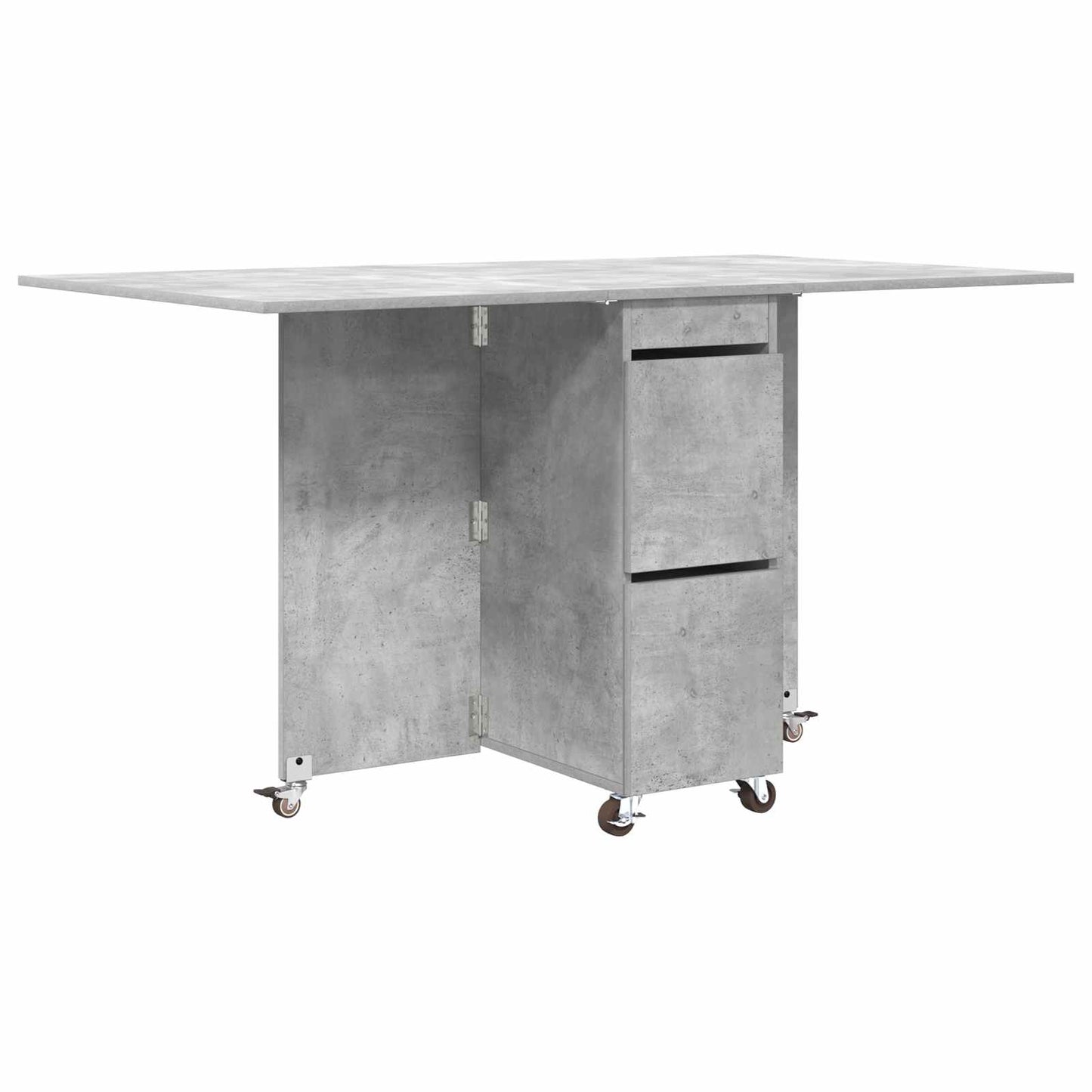 Étkezőasztal 140 x 80 x 77 cm Szerelt Fa Betonszürke