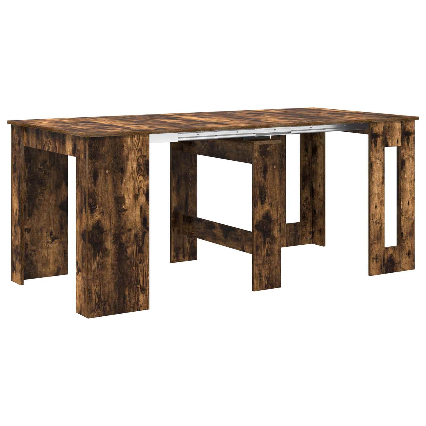 Étkezőasztal 180 x 85 x 75 cm Szerelt Fa Füstös Tölgy