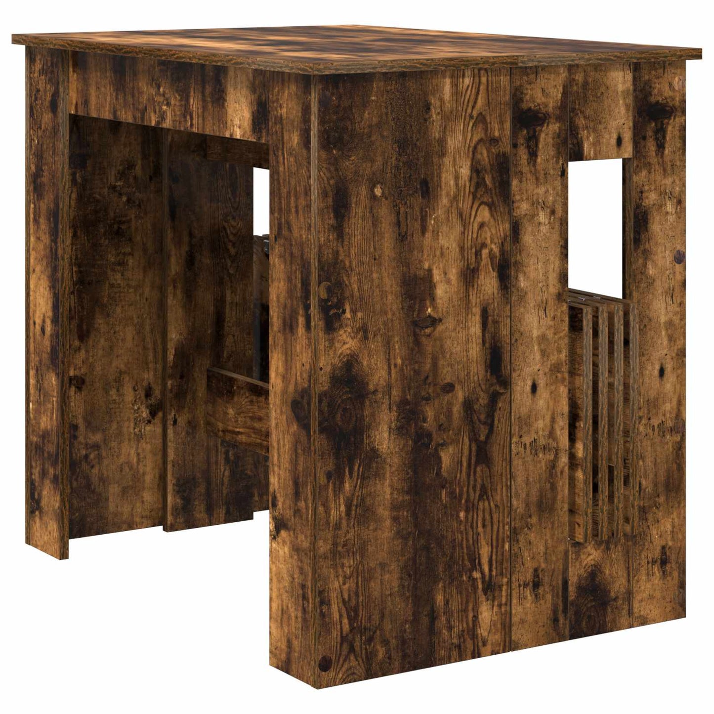 Étkezőasztal 180 x 85 x 75 cm Szerelt Fa Füstös Tölgy