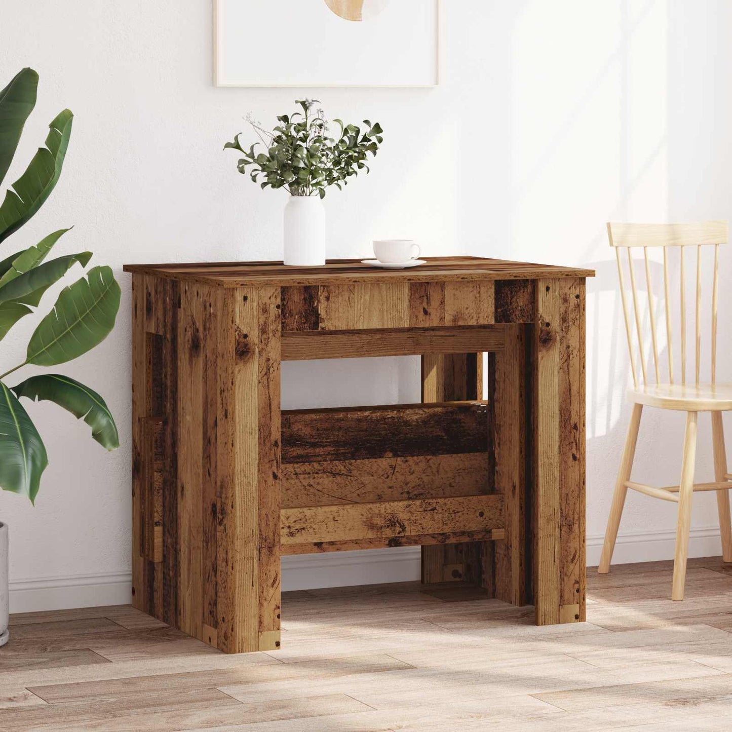 Étkezőasztal 180 x 85 x 75 cm Szerelt Fa Antik Fa Négyszögletes