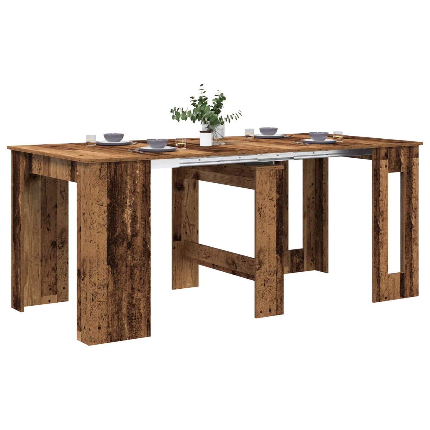 Étkezőasztal 180 x 85 x 75 cm Szerelt Fa Antik Fa Négyszögletes