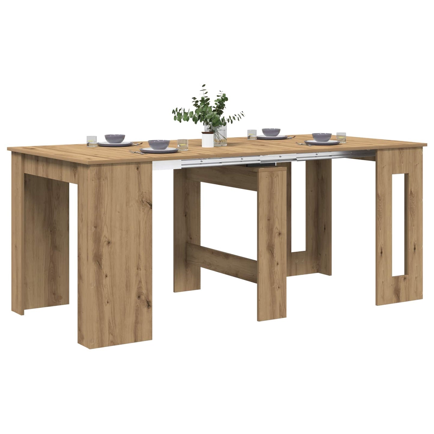 Étkezőasztal Kézműves Tölgy 180 x 85 x 75 cm Szerelt Fa