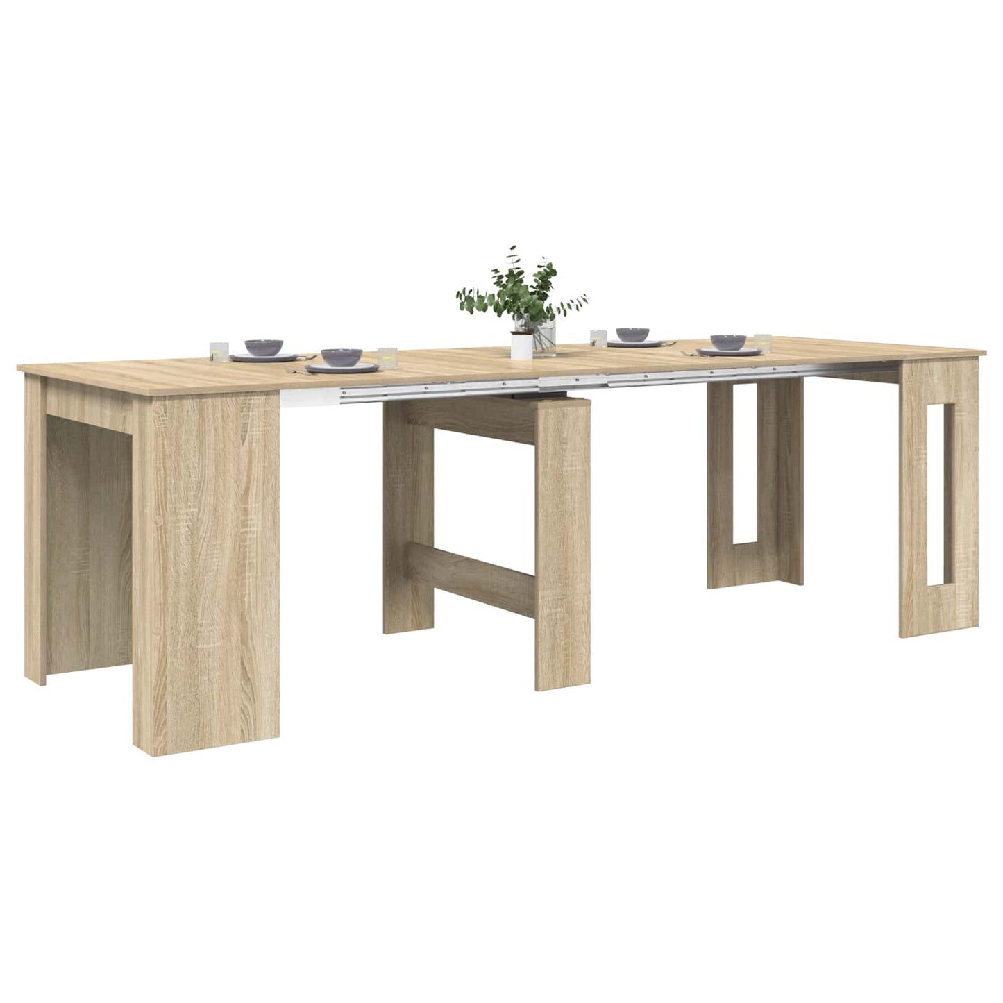 Étkezőasztal 240 x 85 x 75 cm Szerelt Fa Sonoma Tölgy