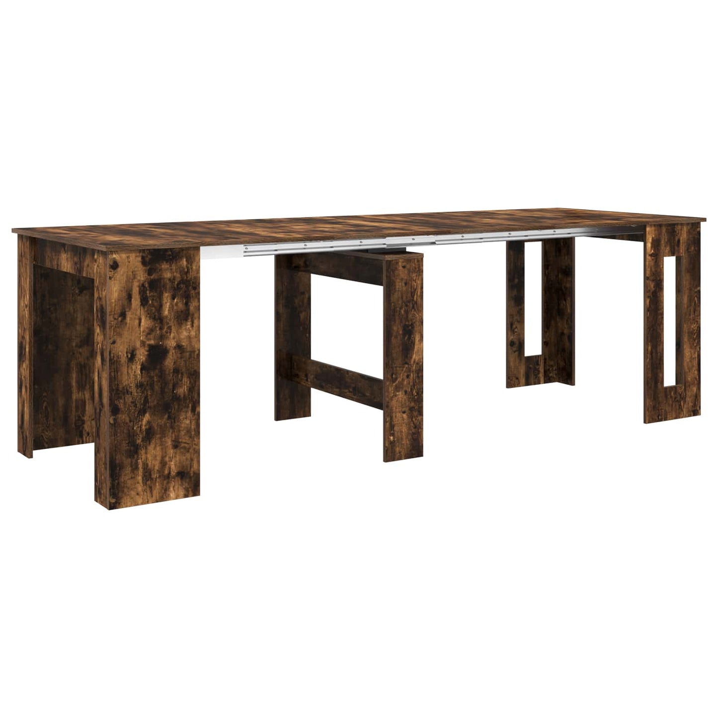 Étkezőasztal 240 x 85 x 75 cm Szerelt Fa Füstös Tölgy