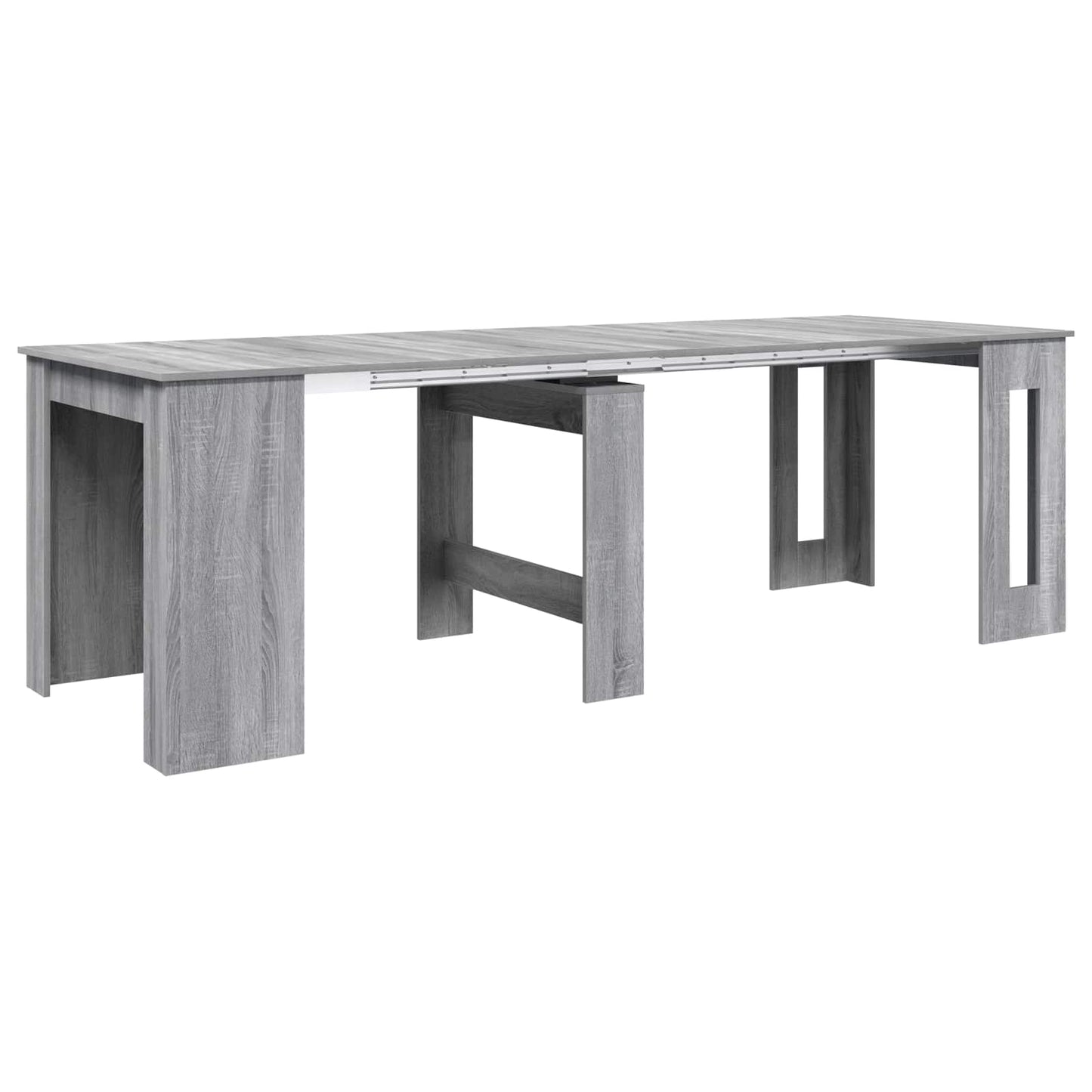 Étkezőasztal 240 x 85 x 75 cm Szerelt Fa Szürke Sonoma