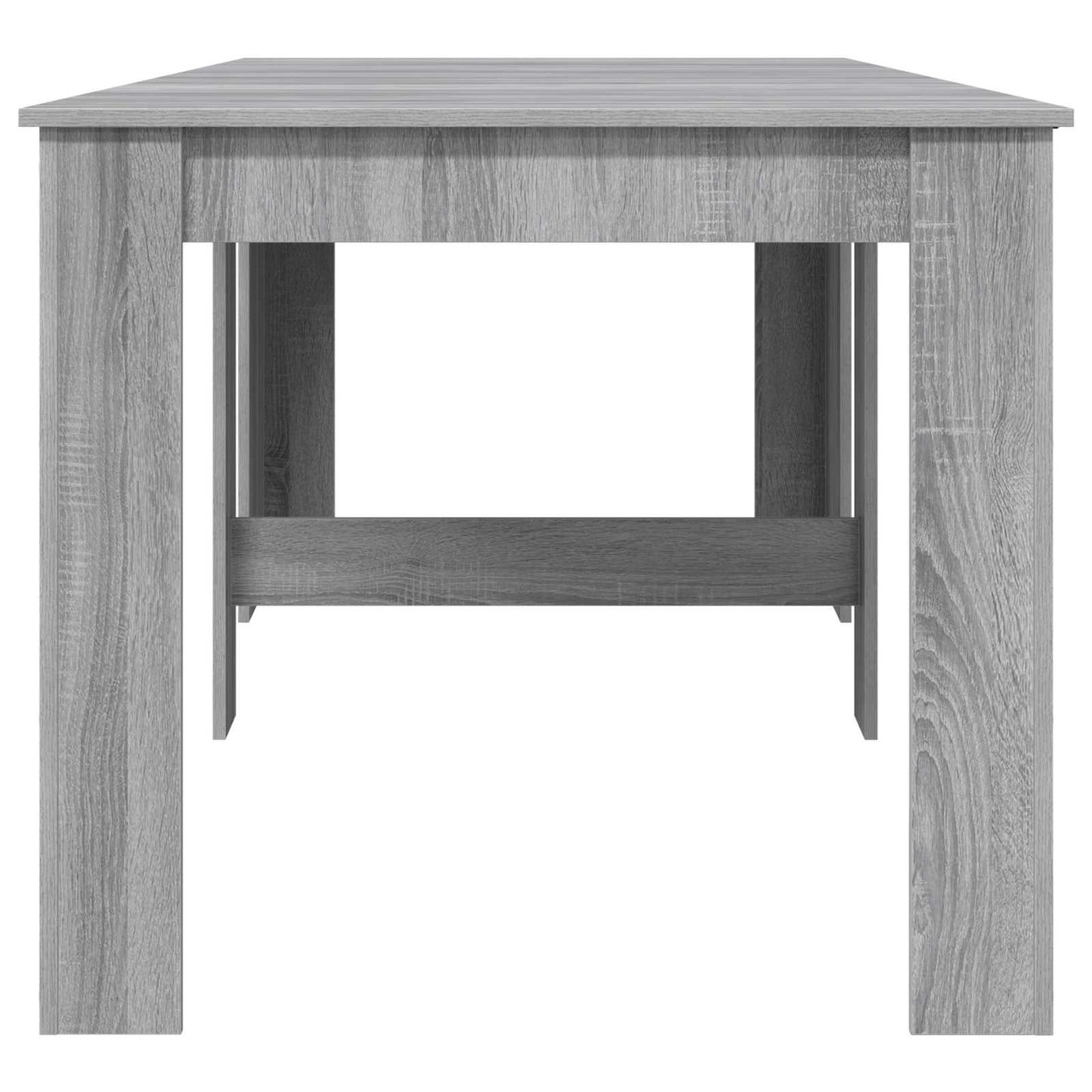 Étkezőasztal 240 x 85 x 75 cm Szerelt Fa Szürke Sonoma