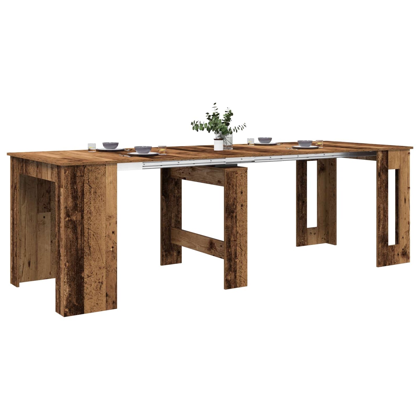 Étkezőasztal 240 x 85 x 75 cm Szerelt Fa Antik Fa Négyszögletes