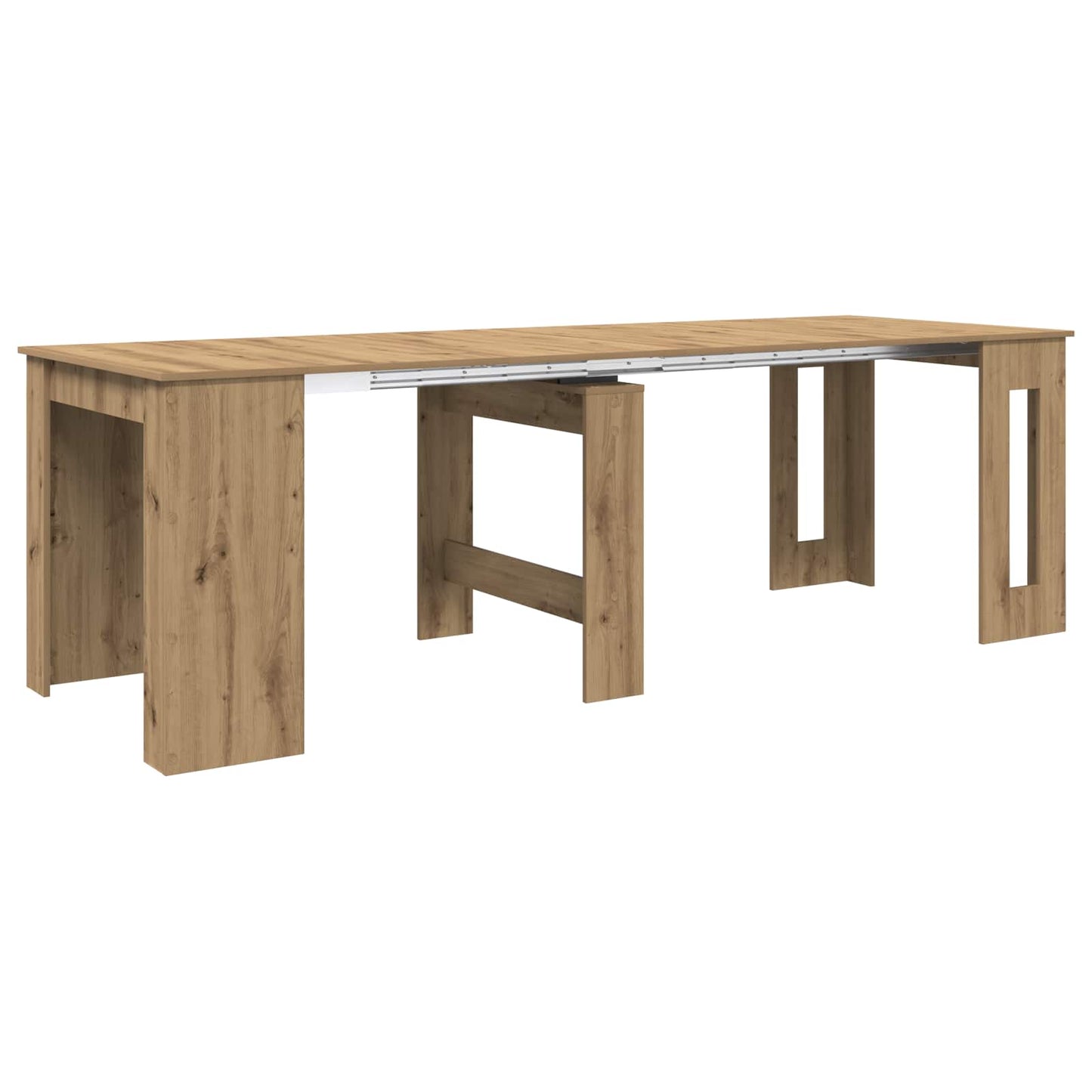 Étkezőasztal 240 x 85 x 75 cm Szerelt Fa Kézműves Tölgy