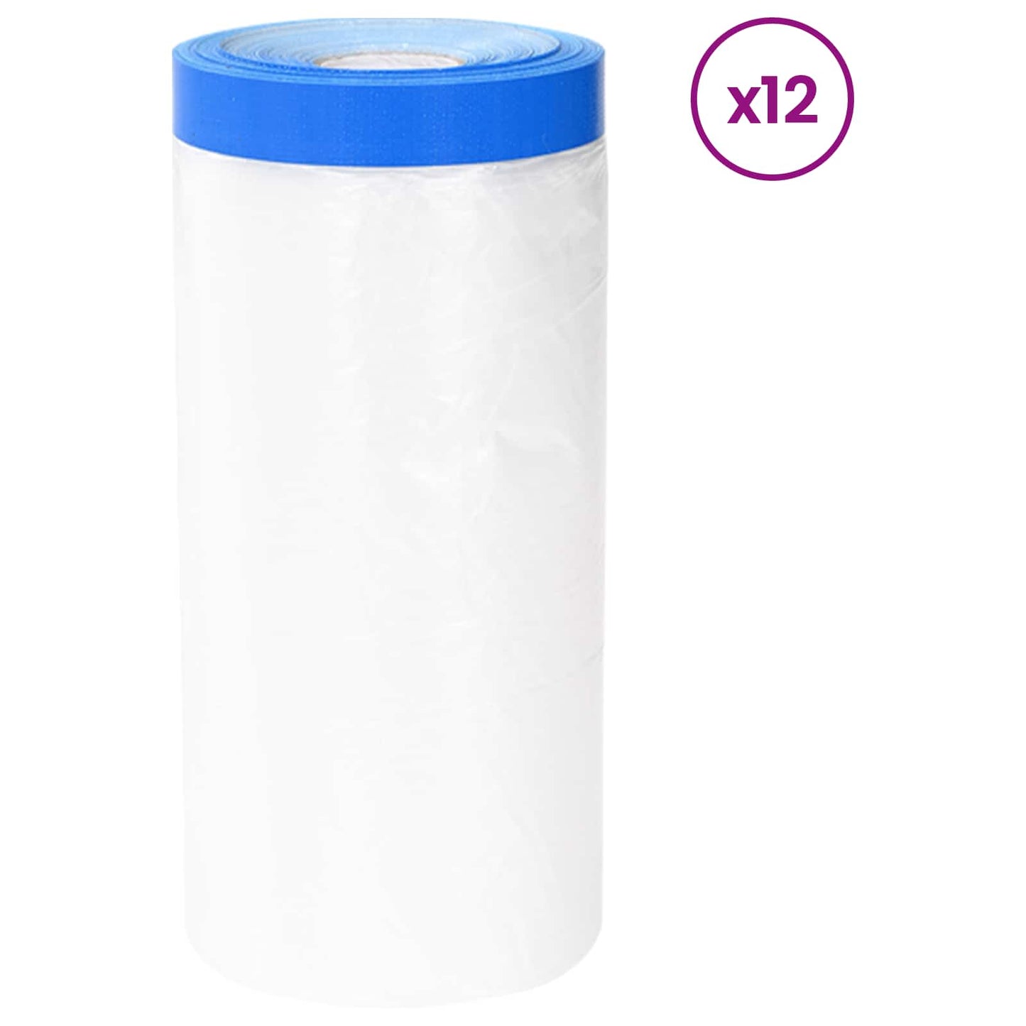 Öntapadós fólia 12 pcs Átlátszó és Kék 270 x 1600 cm