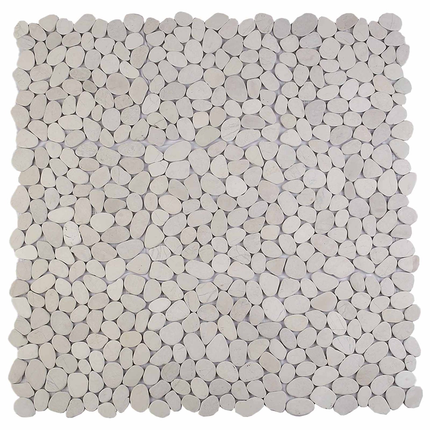 Kavics csempe Fehér 30 x 30 cm Folyó Kavics