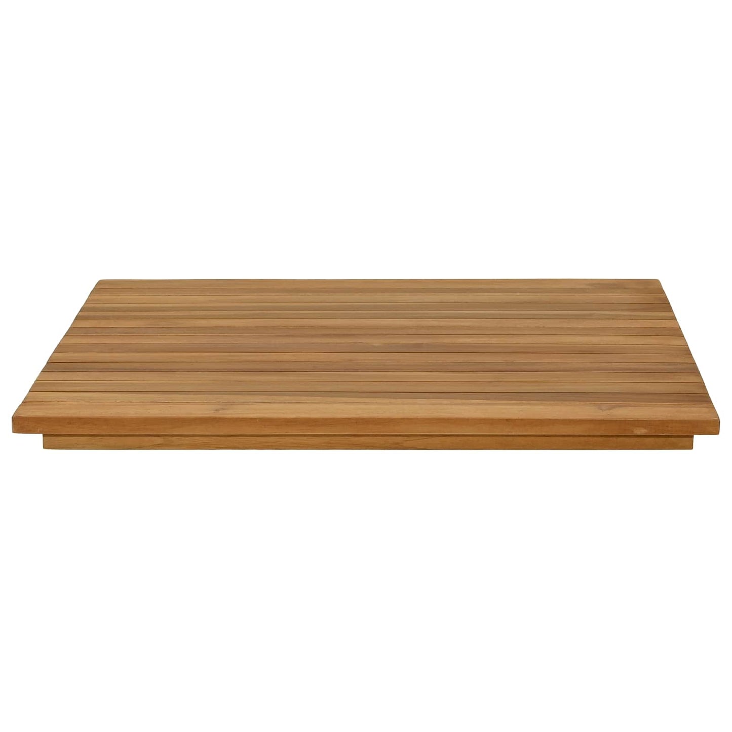 Asztallap 60 x 60 x 3,5 cm Négyzet Tömör Teakfa Természetes