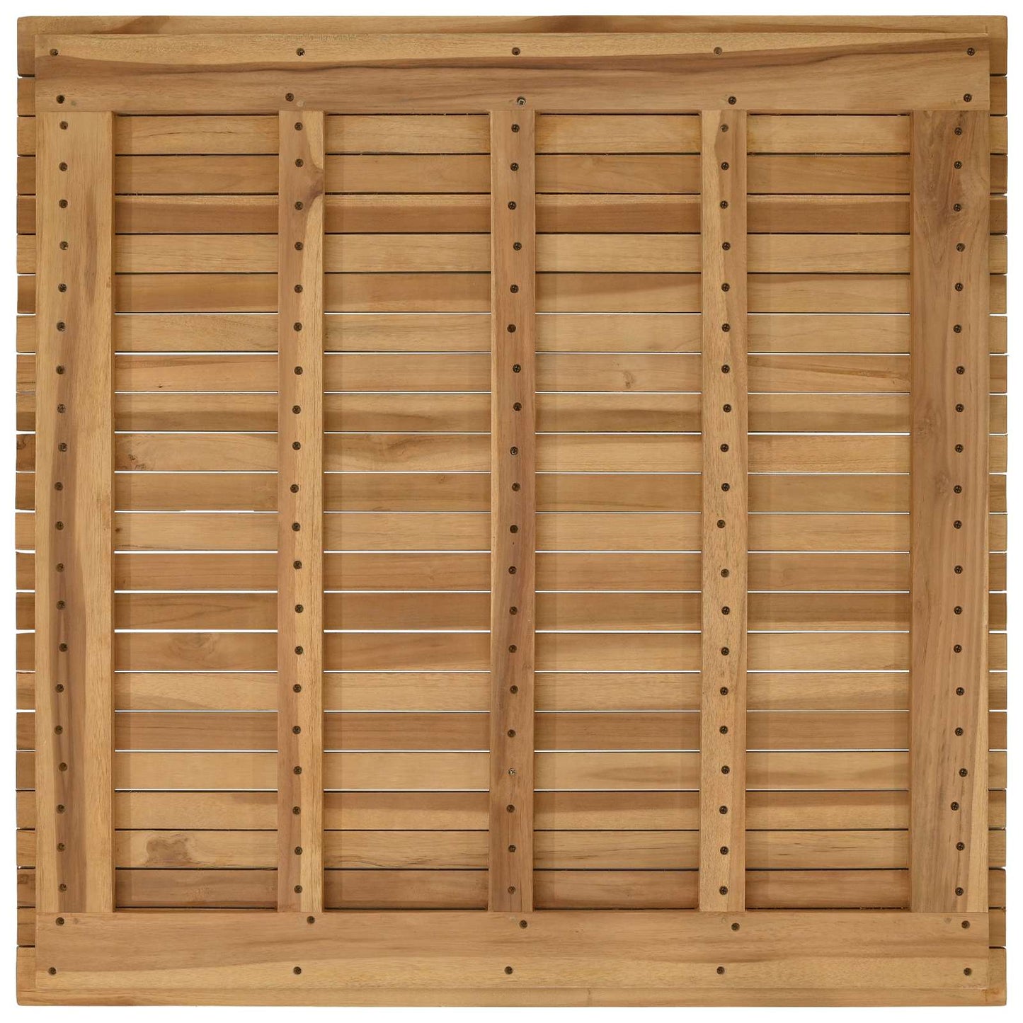 Asztallap 90 x 90 x 3,5 cm Négyzet Tömör Teakfa Természetes