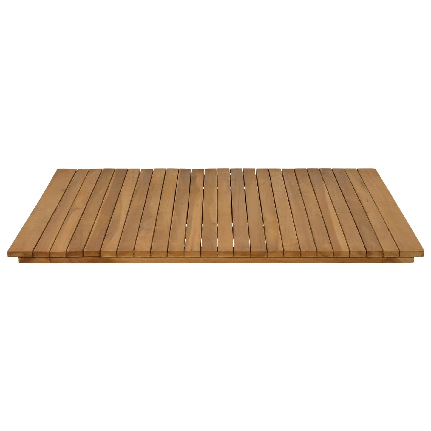 Asztallap 90 x 90 x 3,5 cm Négyzet Tömör Teakfa Természetes