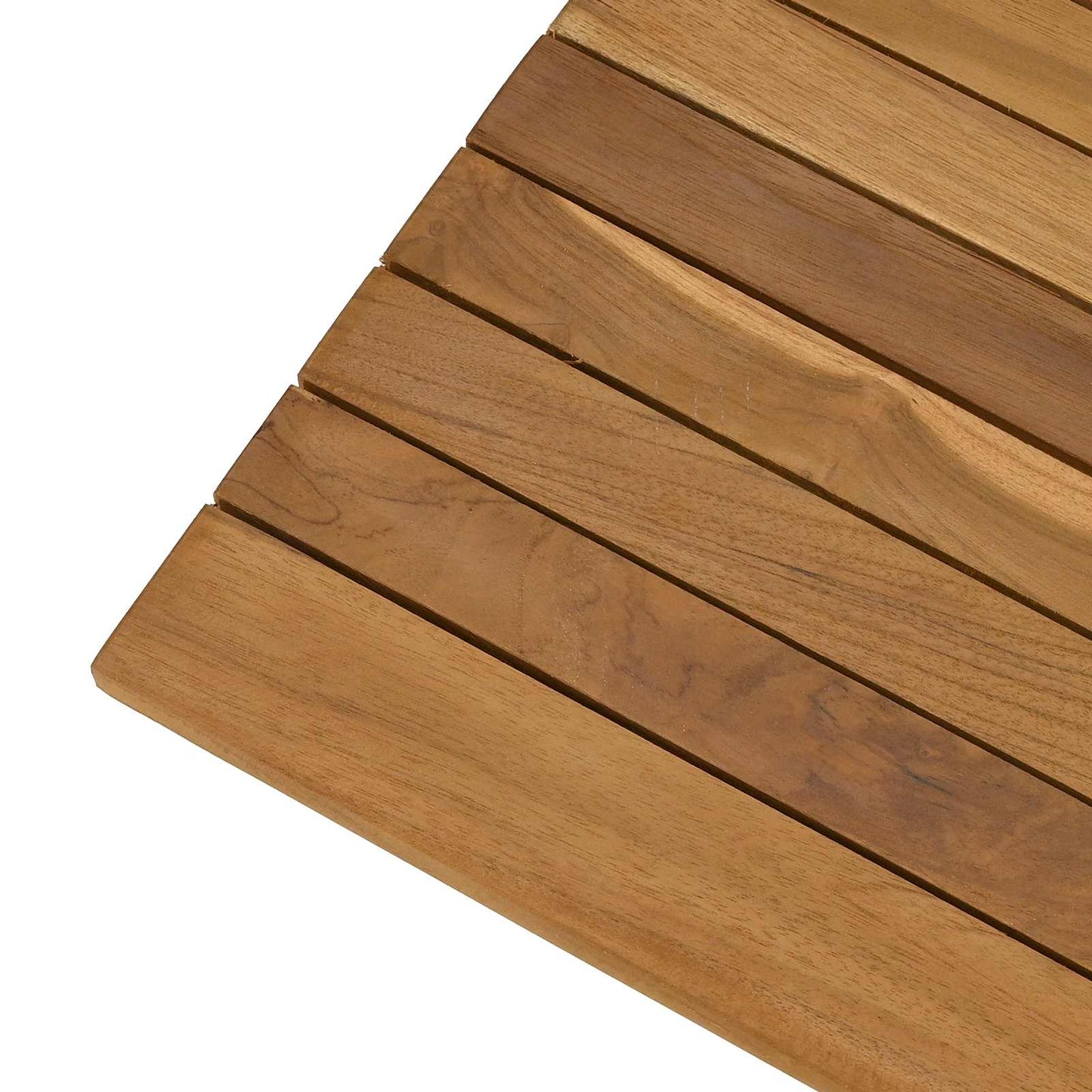Asztallap 110 x 55 x 3,5 cm Négyszögletes Tömör Teakfa