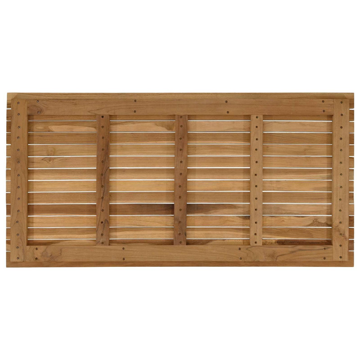 Asztallap 110 x 55 x 3,5 cm Négyszögletes Tömör Teakfa