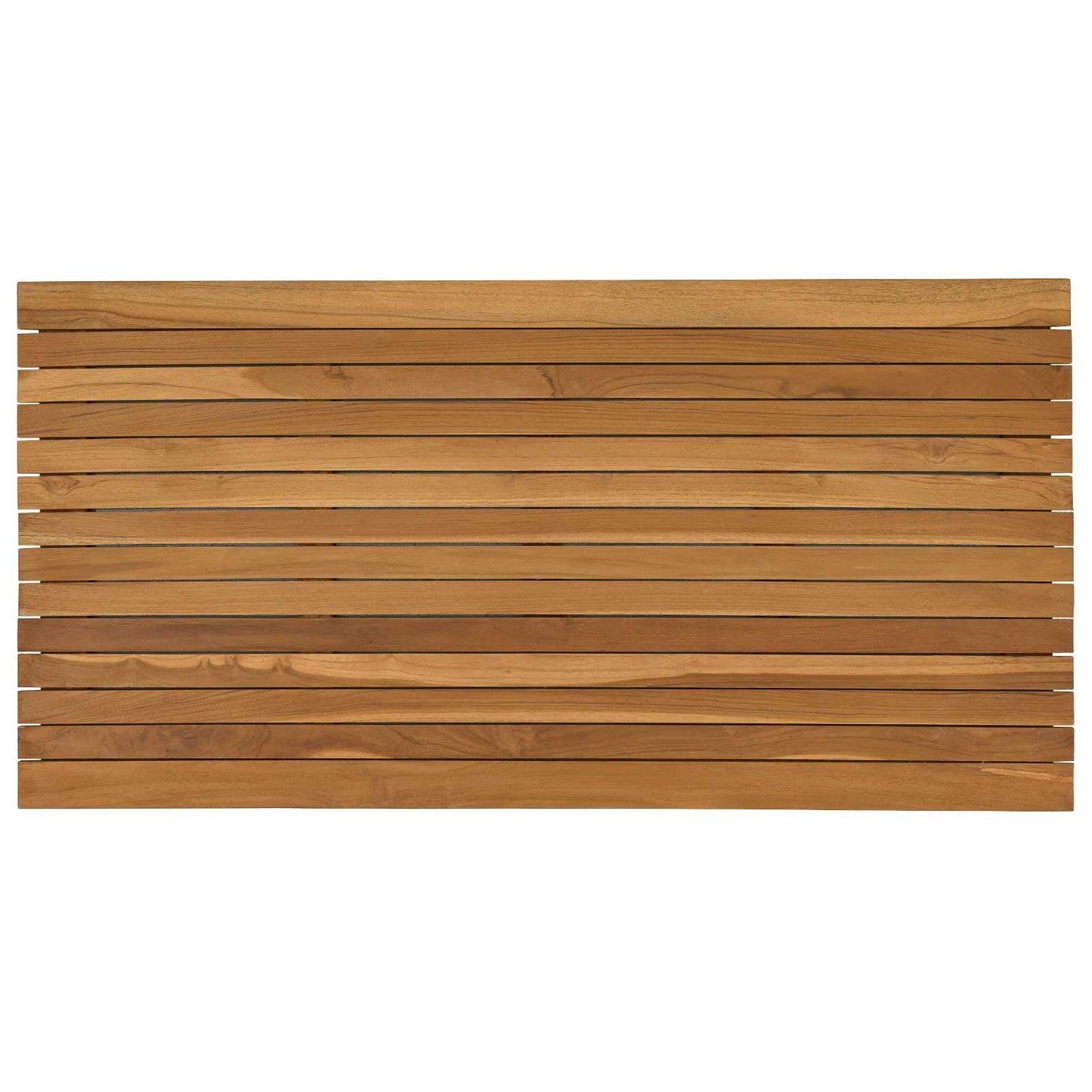 Asztallap 110 x 55 x 3,5 cm Négyszögletes Tömör Teakfa