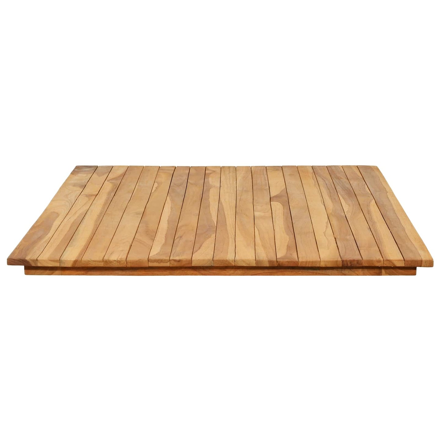 Asztallap 120 x 70 x 3,5 cm Négyszögletes Tömör Teakfa