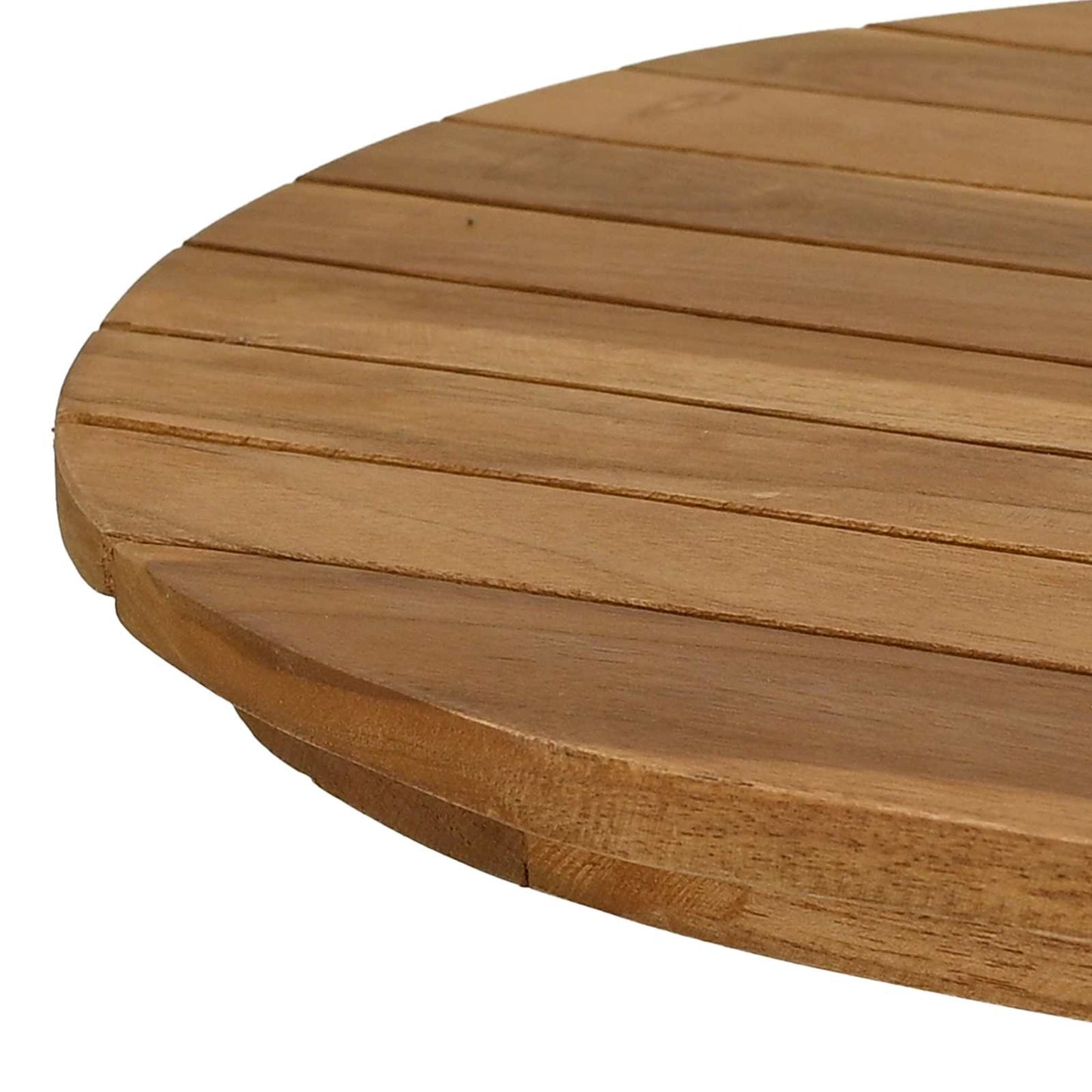 Asztallap 80 x 40 x 3,5 cm Ovális Tömör Teakfa Természetes