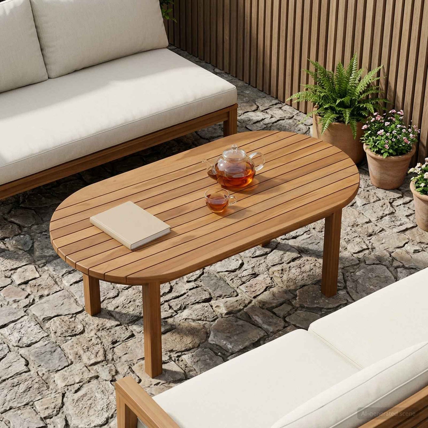 Asztallap 90 x 45 x 3,5 cm Ovális Tömör Teakfa Természetes