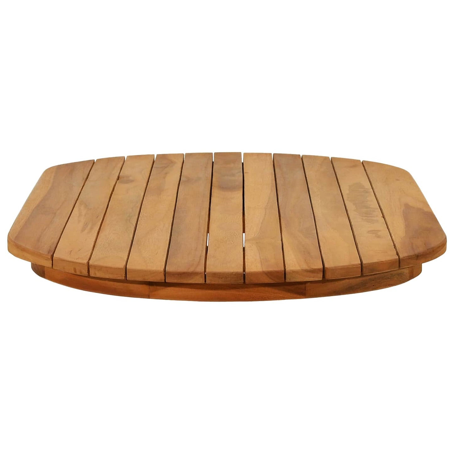 Asztallap 90 x 45 x 3,5 cm Ovális Tömör Teakfa Természetes