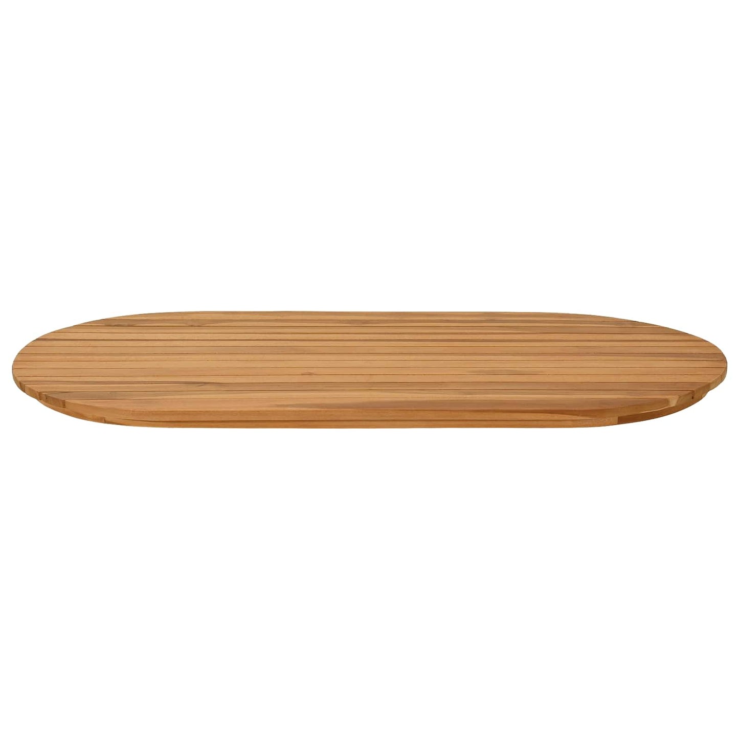 Asztallap 100 x 50 x 3,5 cm Ovális Tömör Teakfa Természetes