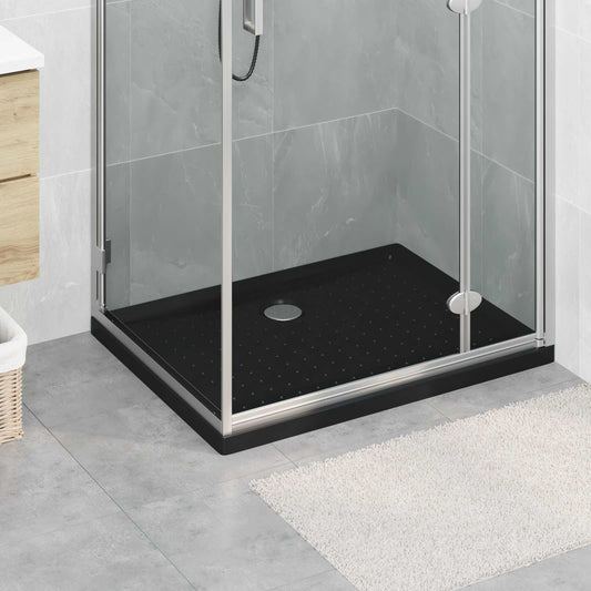 Zuhany Alap Tálca Dots-szal 90 x 70 x 4 cm ABS Fekete