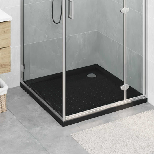 Zuhany Alap Tálca Dots-szal 90 x 90 x 4 cm ABS Fekete