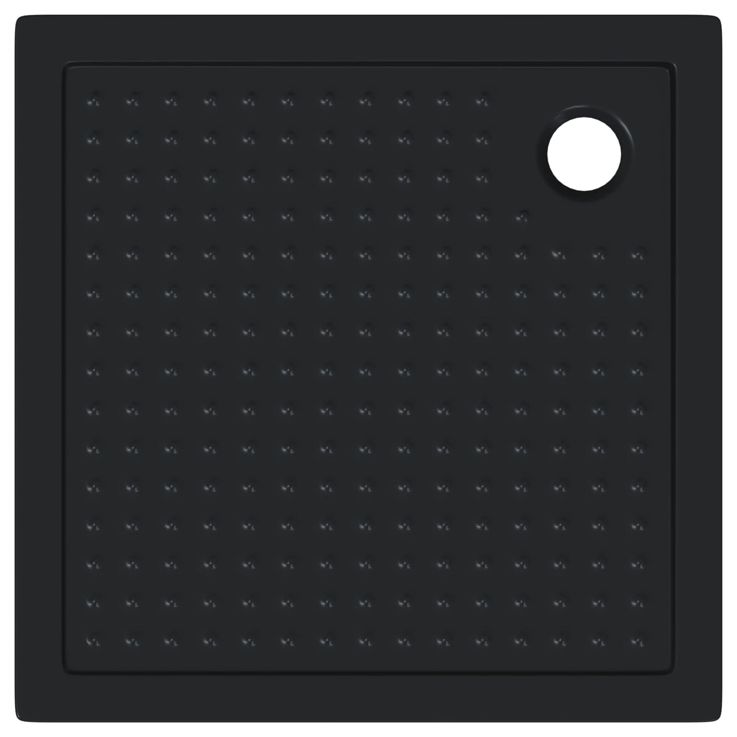 Zuhany Alap Tálca Dots-szal 90 x 90 x 4 cm ABS Fekete